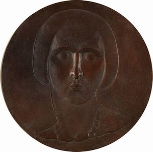 GIORGIO MORIGI 1908 - 1941 - Figura femminile con collana