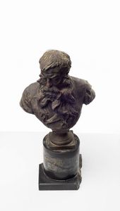 VINCENZO GEMITO Napoli 1852 - 1929 - Busto del pittore Meissonier