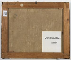 KOVACEVIC BRANKO (1911 - 1988) : Senza titolo.  - Asta ASTA 312 - ARTE MODERNA E CONTEMPORANEA (ONLINE) - Associazione Nazionale - Case d'Asta italiane