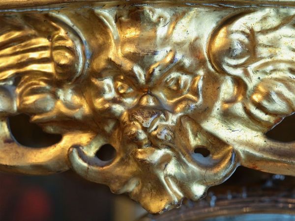 Console con alzata in legno intagliato e dorato  - Asta Arredi e Dipinti di Palazzo al Bosco - Associazione Nazionale - Case d'Asta italiane
