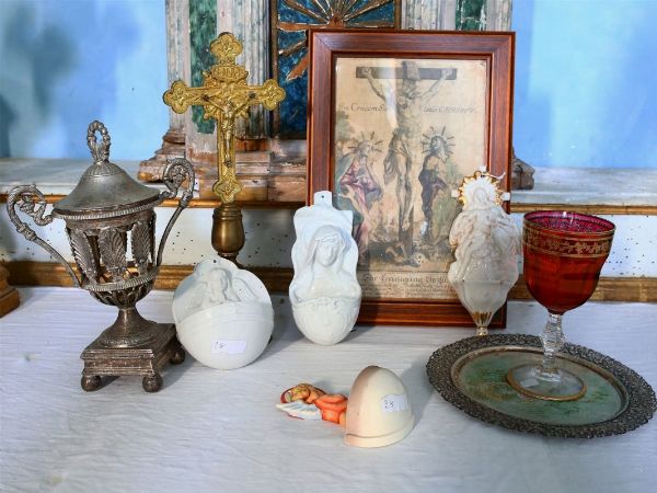 Lotto di accessori da altare  - Asta Arredi e Dipinti di Palazzo al Bosco - Associazione Nazionale - Case d'Asta italiane