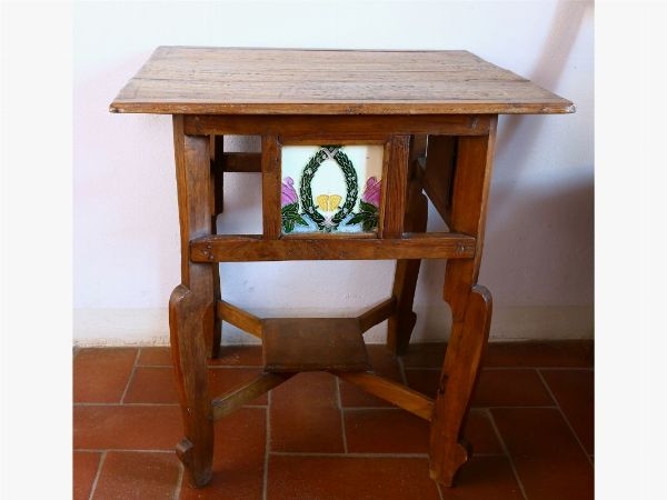 Tavolino in rovere  - Asta Arredi e Dipinti di Palazzo al Bosco - Associazione Nazionale - Case d'Asta italiane