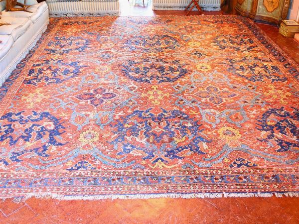 Grande tappeto caucasico di vecchia manifattura  - Asta Arredi e Dipinti di Palazzo al Bosco - Associazione Nazionale - Case d'Asta italiane