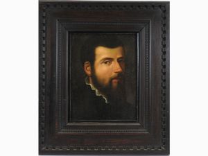 Scuola veneta della fine del XVI/inizio del XVII secolo - Ritratto di gentiluomo con barba