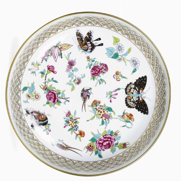 Bacinella Luxurious Butterfly Ungheria, Manifattura Herend, seconda met del XX secolo  - Asta ASTA 0512 - L'ART DE LA TABLE - Associazione Nazionale - Case d'Asta italiane
