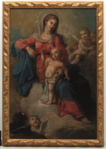 Madonna del Rosario  - Asta ASTA 0484 - DIPINTI ANTICHI - Associazione Nazionale - Case d'Asta italiane