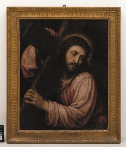 Salmeggia detto il Talpino Enea : Cristo portacroce  - Asta ASTA 0484 - DIPINTI ANTICHI - Associazione Nazionale - Case d'Asta italiane