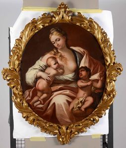 Madonna col Bambino e San Giovannino  - Asta ASTA 0484 - DIPINTI ANTICHI - Associazione Nazionale - Case d'Asta italiane