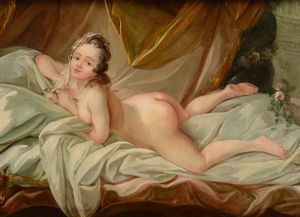Boucher Francois : Nudo femminile  - Asta ASTA 0484 - DIPINTI ANTICHI - Associazione Nazionale - Case d'Asta italiane