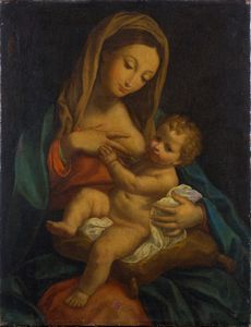 Madonna con Bambino  - Asta ASTA 0484 - DIPINTI ANTICHI - Associazione Nazionale - Case d'Asta italiane