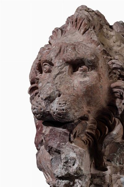 Testa di leone Terracotta Bottega di Gian Lorenzo Bernini ( o Gian Lorenzo Bernini?) Roma 1654 - 1657 circa  - Asta ASTA 0596 - SCULTURA E OGGETTI D'ARTE - Associazione Nazionale - Case d'Asta italiane