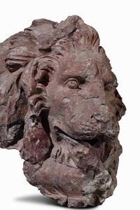 Testa di leone Terracotta Bottega di Gian Lorenzo Bernini ( o Gian Lorenzo Bernini?) Roma 1654 - 1657 circa  - Asta ASTA 0596 - SCULTURA E OGGETTI D'ARTE - Associazione Nazionale - Case d'Asta italiane