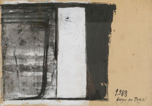 PIZZI CANNELLA PIERO : Disegno per Tunisi, 1988  - Asta ASTA 507 - Arte Moderna e Contemporanea - I Sessione - Associazione Nazionale - Case d'Asta italiane