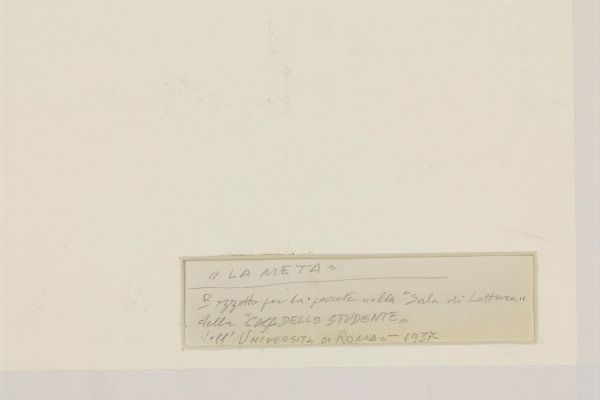DELLE SITE MINO : La meta, 1937 ca  - Asta ASTA 507 - Arte Moderna e Contemporanea - I Sessione - Associazione Nazionale - Case d'Asta italiane