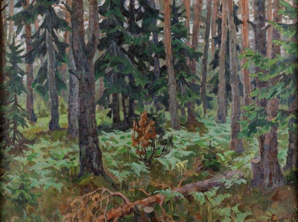 Kaigorodov Anatoly Dmitrievich : Foresta, 1931  - Asta ASTA 507 - Arte Moderna e Contemporanea - I Sessione - Associazione Nazionale - Case d'Asta italiane