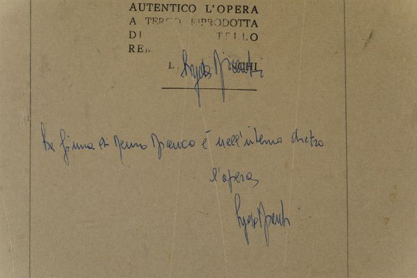BIANCO REMO : (Tableaux dor) - Senza titolo, 1962  - Asta ASTA 507 - Arte Moderna e Contemporanea - I Sessione - Associazione Nazionale - Case d'Asta italiane