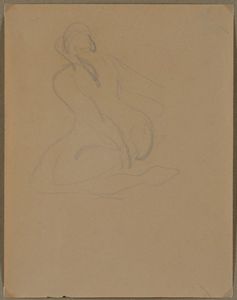 FONTANA LUCIO : Nudo femminile, 1962-1964  - Asta ASTA 507 - Arte Moderna e Contemporanea - I Sessione - Associazione Nazionale - Case d'Asta italiane
