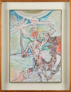 DEL PEZZO LUCIO : Senza titolo, 1962  - Asta ASTA 507 - Arte Moderna e Contemporanea - I Sessione - Associazione Nazionale - Case d'Asta italiane