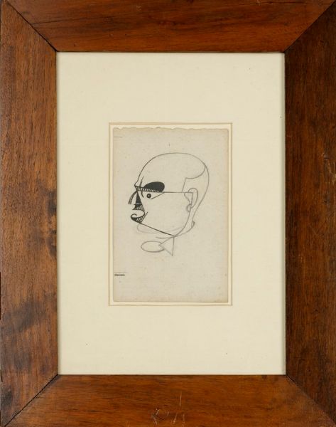 Prampolini Enrico : Ritratto di Marinetti, 1925 ca.  - Asta Asta 507 - Arte Moderna e Contemporanea - II sessione - Associazione Nazionale - Case d'Asta italiane