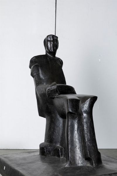 Negri Mario : Uomo seduto, 1966-1967  - Asta Asta 507 - Arte Moderna e Contemporanea - II sessione - Associazione Nazionale - Case d'Asta italiane