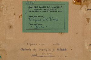 DE PISIS FILIPPO : Vaso di fiori, 1951  - Asta Asta 507 - Arte Moderna e Contemporanea - II sessione - Associazione Nazionale - Case d'Asta italiane