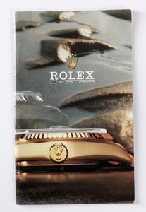 Rolex Piccola brochure modelli vari anni '80  - Asta Asta 595 - Asta a Tempo | Orologi - Associazione Nazionale - Case d'Asta italiane