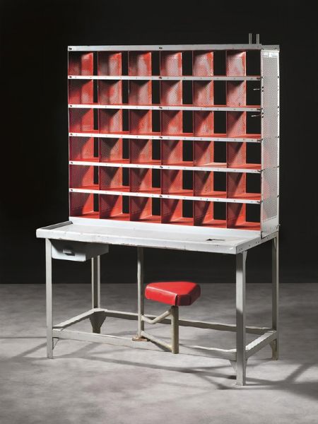 Mobile scrivania, contenitore  - Asta DESIGN E ARTI DECORATIVE DEL '900 - Associazione Nazionale - Case d'Asta italiane
