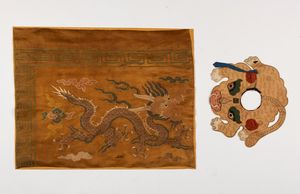 Arte Cinese - Due tessuti cinesi in setaCina, XVIII secolo