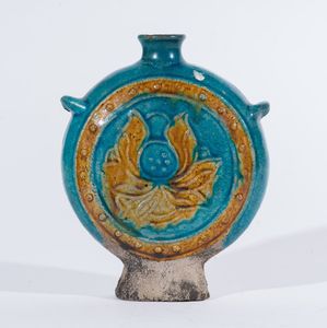 Arte Cinese - Fiasca in ceramica fanhua Cina, dinastia Ming