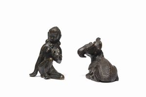 Arte Himalayana - Due bronziNepal / India XX secolo