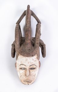 Arte africana - Maschera elmo agbogho mmwo, IgboNigeria