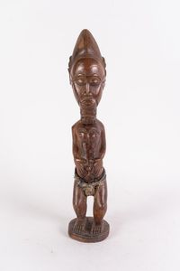 Arte africana - Figura blolo bian, BauleCosta d'Avorio