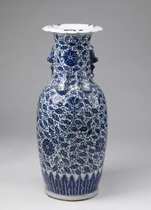 Arte Cinese - Vaso in porcellana bianco e blu Cina, XX secolo