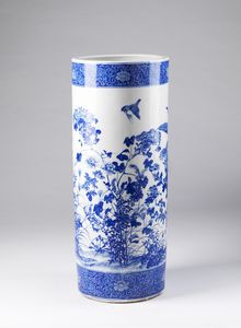 Arte Cinese - Grande vaso cilindrico bitongCina, Qing, XIX secolo