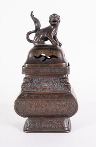 Arte Cinese - Incensiere in bronzo Cina, XIX secolo