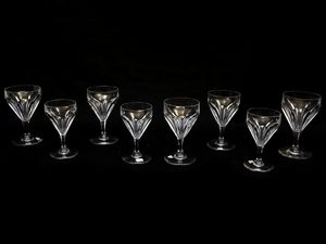 Servito di bicchieri in cristallo Baccarat  - Asta ASTA 0201 - La casa fiorentina del soprano Marcella Tassi - Associazione Nazionale - Case d'Asta italiane