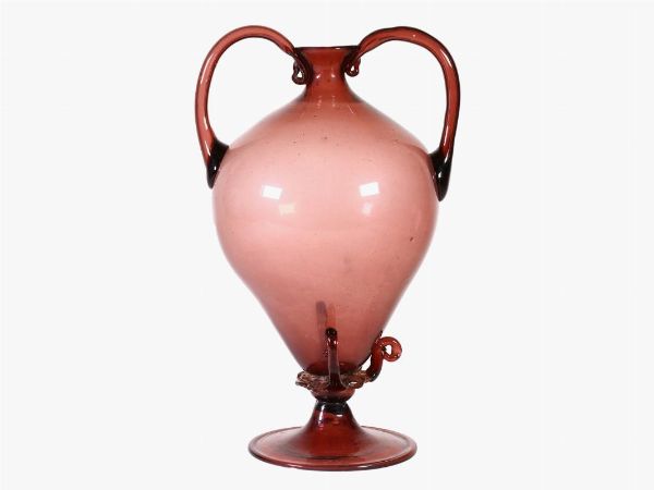 Un vaso soffiato in vetro  - Asta Asta 202 - Only Glass - Associazione Nazionale - Case d'Asta italiane
