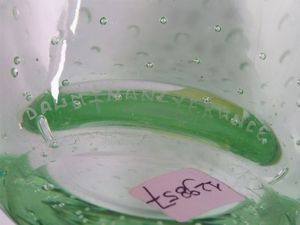 Vaso in vetro color verde acqua  - Asta Asta 202 - Only Glass - Associazione Nazionale - Case d'Asta italiane