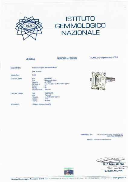 BULGARI ANELLO CON DIAMANTE  - Asta Gioielli - Associazione Nazionale - Case d'Asta italiane
