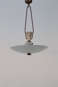 CHIESA PIETRO (1892 - 1948) - attribuito. Lampada da soffitto produzione Luigi Fontana