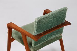 ALBINI FRANCO (1905 - 1977) : Coppia di sedie modello Luisa, produzione Poggi, 1955.  - Asta ASTA 317 - DESIGN (online) - Associazione Nazionale - Case d'Asta italiane