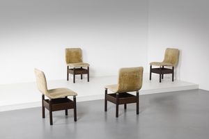 INTROINI VITTORIO (n. 1935) - Quattro sedie Chelsea produzione Saporiti, anni Sessanta.