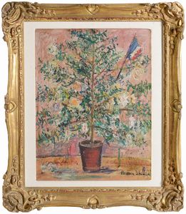 MAURICE UTRILLO [Parigi 26/12/1883 - Dax 05/11/1955] - L'arbre de Noel, 1945