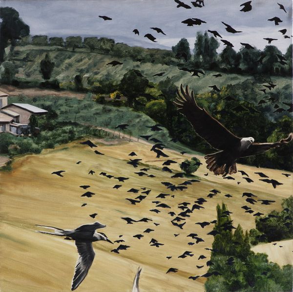 ISAAC JEFFREY (n. 1956) : Passage of birds.  - Asta ASTA 319 - ARTE MODERNA E CONTEMPORANEA (online ) - Associazione Nazionale - Case d'Asta italiane