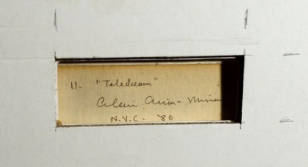 MISSON ALAIN ARIAS (n. 1936) : Teledream 11.  - Asta ASTA 319 - ARTE MODERNA E CONTEMPORANEA (online ) - Associazione Nazionale - Case d'Asta italiane