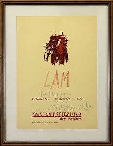 LAM WIFREDO  (1902 - 1982) - Zarathustra Arte Incontro, Milano.