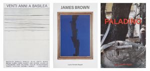 AMELIO LUCIO  (1931 - 1994) - N.3 cataloghi/ locandina : Pladino. James Brown, Vent'anni a Basilea.