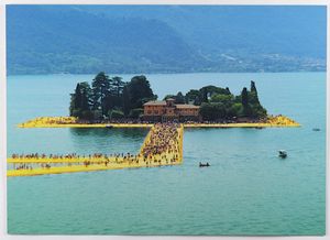 CHRISTO' (n. 1935) & JEANNE-CLAUDE (1935 - 2009) : The floating piers. Water project.  - Asta ASTA 319 - ARTE MODERNA E CONTEMPORANEA (online ) - Associazione Nazionale - Case d'Asta italiane