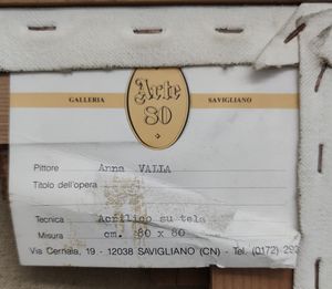 VALLA ANNA (n. 1951) : Senza titolo.  - Asta ASTA 319 - ARTE MODERNA E CONTEMPORANEA (online ) - Associazione Nazionale - Case d'Asta italiane