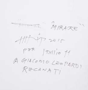 LIM H.H (n. 1954) : Mirare. Omaggio a Giacomo Leopardi.  - Asta ASTA 319 - ARTE MODERNA E CONTEMPORANEA (online ) - Associazione Nazionale - Case d'Asta italiane